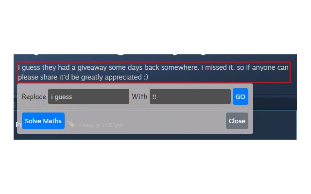 Replace Text  from Chrome web store to be run with OffiDocs Chromium online