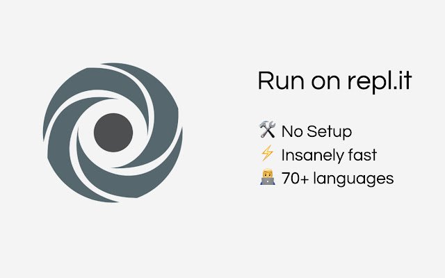 Repl.it  from Chrome web store to be run with OffiDocs Chromium online