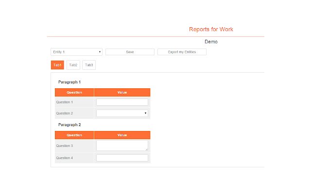 Reports for Work  from Chrome web store to be run with OffiDocs Chromium online