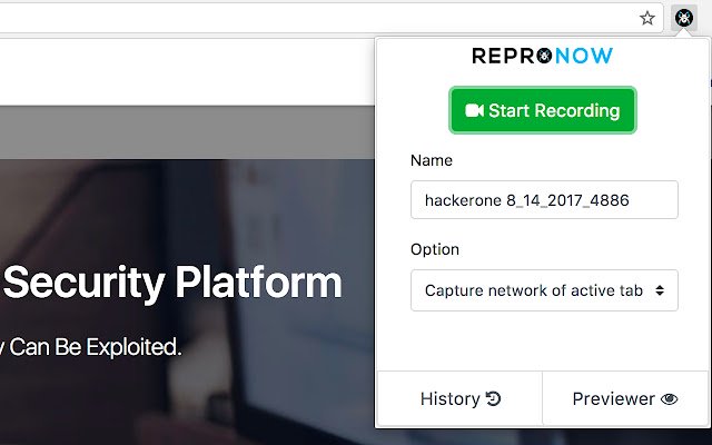 ReproNow: Capture Screen + Network  from Chrome web store to be run with OffiDocs Chromium online
