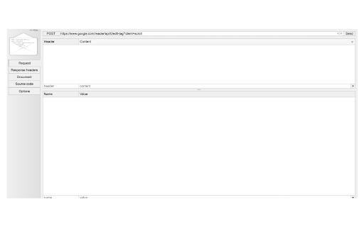 Request Maker  from Chrome web store to be run with OffiDocs Chromium online