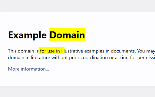 Resaltador de texto en amarillo  from Chrome web store to be run with OffiDocs Chromium online
