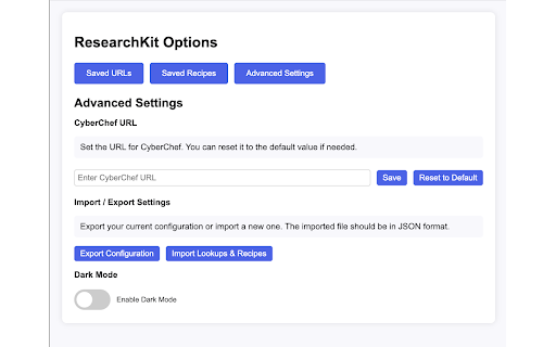 ResearchKit  from Chrome web store to be run with OffiDocs Chromium online