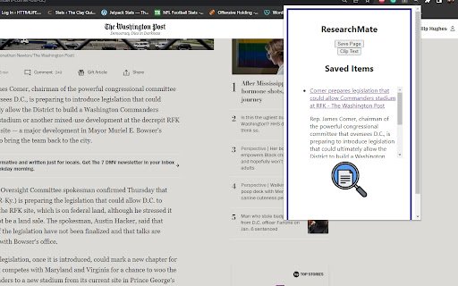 ResearchMate  from Chrome web store to be run with OffiDocs Chromium online