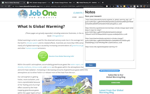 Research Notes  from Chrome web store to be run with OffiDocs Chromium online