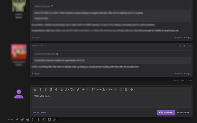 Chrome 网上商店中的 ResetEra ModIgnore 将与 OffiDocs Chromium 在线运行