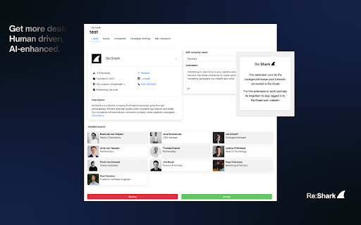 Reshark.io Extension  from Chrome web store to be run with OffiDocs Chromium online