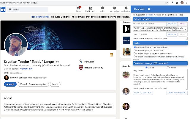 Resonaid  from Chrome web store to be run with OffiDocs Chromium online