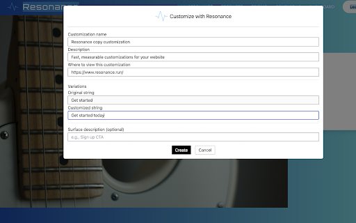 Resonance  from Chrome web store to be run with OffiDocs Chromium online