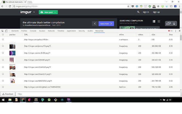 Resources downloader  from Chrome web store to be run with OffiDocs Chromium online