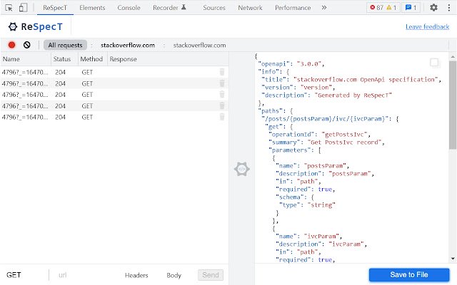 ReSpecT dari toko web Chrome untuk dijalankan dengan OffiDocs Chromium online