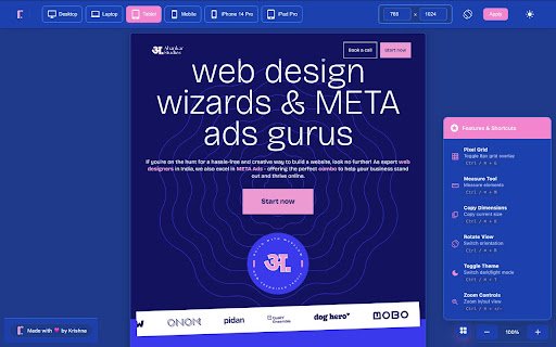 Responsive Viewer  from Chrome web store to be run with OffiDocs Chromium online