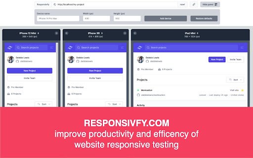 Responsivfy Helper  from Chrome web store to be run with OffiDocs Chromium online