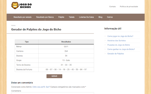 Resultado do Jogo do Bicho  from Chrome web store to be run with OffiDocs Chromium online