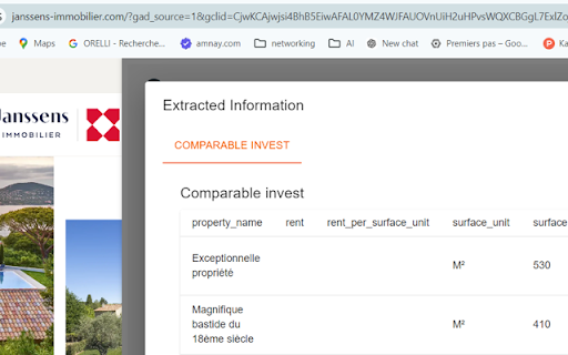 Retco Extractor  from Chrome web store to be run with OffiDocs Chromium online
