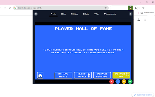 Retrobowl App  from Chrome web store to be run with OffiDocs Chromium online