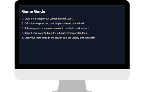 Retro Bowl College Game  from Chrome web store to be run with OffiDocs Chromium online