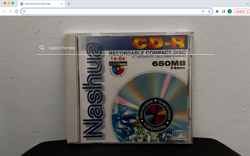 RetroCDCoversNewTab  from Chrome web store to be run with OffiDocs Chromium online