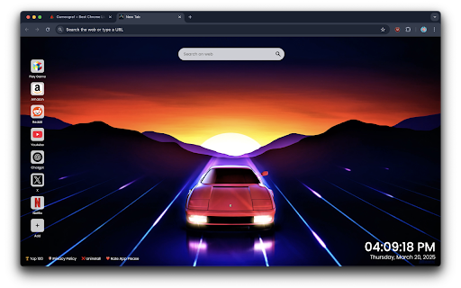 Retro Ferrari Sunrise Live Wallpaper from Chrome web store to be run with OffiDocs Chromium online Retro Ferrari Sunrise Live Wallpaper from Chrome web store to be run with OffiDocs Chromium online