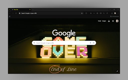Retro Neon Game Over  from Chrome web store to be run with OffiDocs Chromium online