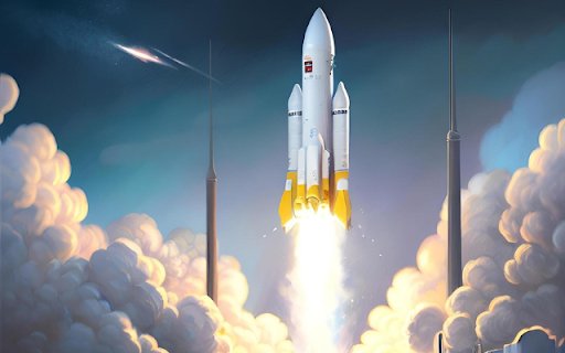Retro Rocket Launch  from Chrome web store to be run with OffiDocs Chromium online