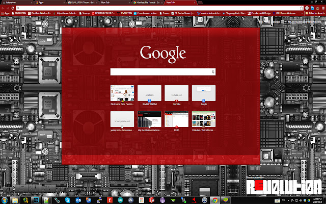 Tema ReV0LUTI0N dal Chrome Web Store da eseguire con OffiDocs Chromium online