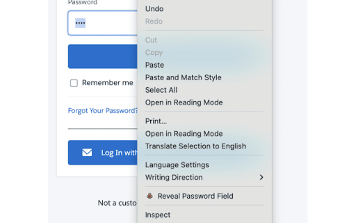 Reveal Password Field  from Chrome web store to be run with OffiDocs Chromium online