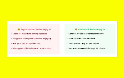 Review Reply Generatoor ReviewReplyAI  from Chrome web store to be run with OffiDocs Chromium online