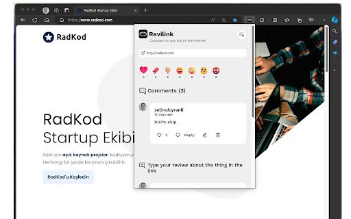 Revilink Webext  from Chrome web store to be run with OffiDocs Chromium online