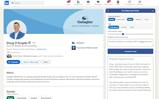 RevvRally Email Writer  from Chrome web store to be run with OffiDocs Chromium online