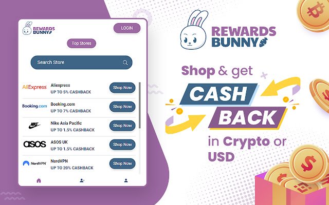 RewardsBunny ze sklepu internetowego Chrome do uruchomienia z OffiDocs Chromium online