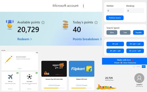 Rewards Search Automator Old  from Chrome web store to be run with OffiDocs Chromium online