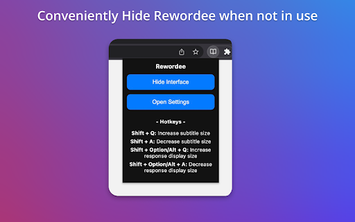 Rewordee AI ChatGPT for Youtube  from Chrome web store to be run with OffiDocs Chromium online
