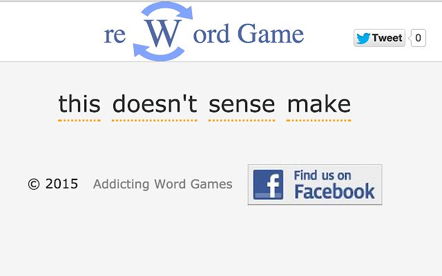 ເກມ reWord ຈາກຮ້ານເວັບ Chrome ທີ່ຈະດໍາເນີນການກັບ OffiDocs Chromium ອອນໄລນ໌