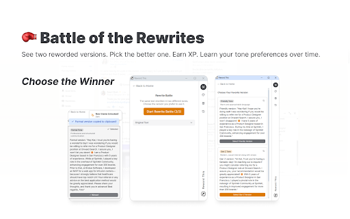 Reword This  from Chrome web store to be run with OffiDocs Chromium online