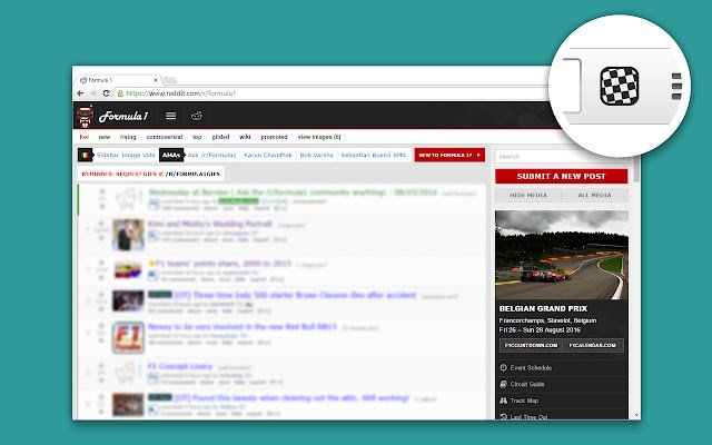 /r/Formula1 Sidebar Spoiler Stopper daripada kedai web Chrome untuk dijalankan dengan OffiDocs Chromium dalam talian