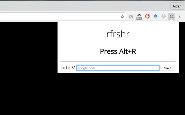 rfrshr  from Chrome web store to be run with OffiDocs Chromium online