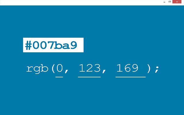 RGB เป็น Hex จาก Chrome เว็บสโตร์เพื่อใช้งานกับ OffiDocs Chromium ออนไลน์