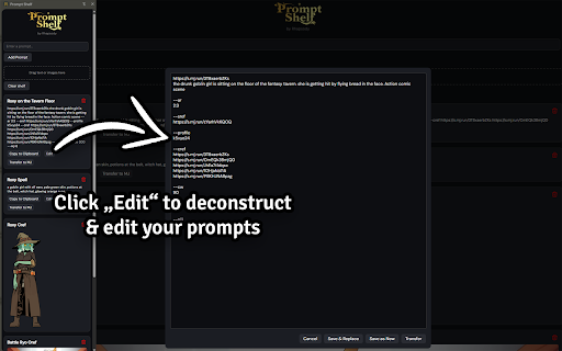 Rhapsodys Prompt Shelf  from Chrome web store to be run with OffiDocs Chromium online