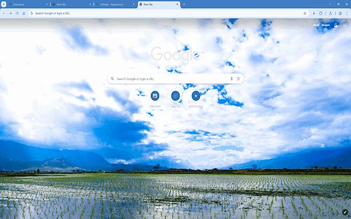 Rice Paddy Reflections  from Chrome web store to be run with OffiDocs Chromium online
