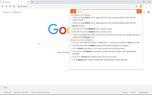 OffiDocs Chromium オンラインで実行される Chrome Web ストアの AteneoWeb の Ricerca