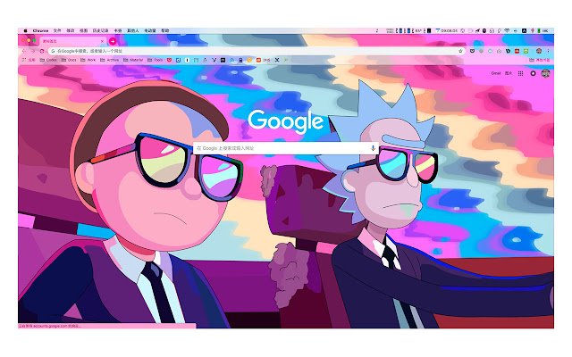 Chrome 웹 스토어의 Rick And Morty 테마가 OffiDocs Chromium 온라인과 함께 실행됩니다.