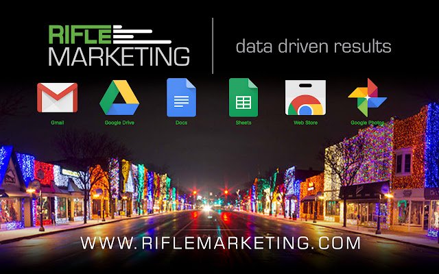 Motyw Rifle Marketing ze sklepu internetowego Chrome, który można uruchomić w OffiDocs Chromium online