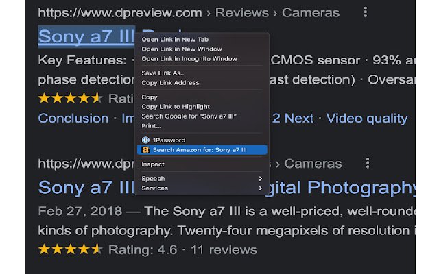 Right Click Amazon Search  from Chrome web store to be run with OffiDocs Chromium online