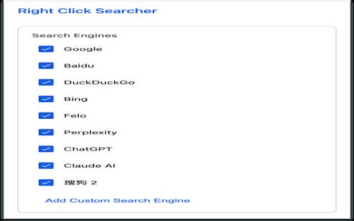 Right Click Searcher  from Chrome web store to be run with OffiDocs Chromium online