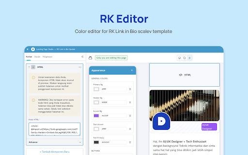 RK Theme Editor  from Chrome web store to be run with OffiDocs Chromium online