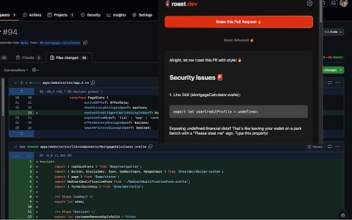 Roast  from Chrome web store to be run with OffiDocs Chromium online