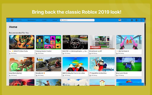 Roblox 2019 UI from Chrome web store to be run with OffiDocs Chromium online Roblox 2019 UI from Chrome web store to be run with OffiDocs Chromium online