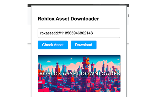 Roblox Asset Downloader  from Chrome web store to be run with OffiDocs Chromium online