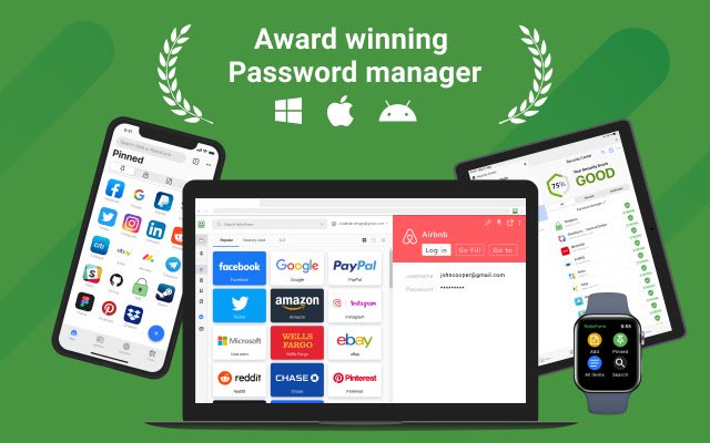 RoboForm Password Manager من متجر Chrome الإلكتروني ليتم تشغيله مع OffiDocs Chromium عبر الإنترنت